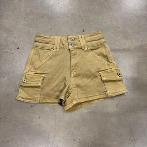 Vervet Los Angeles Khaki Brown Cargo Shorts Womens XS High Waisted Y2K Utility